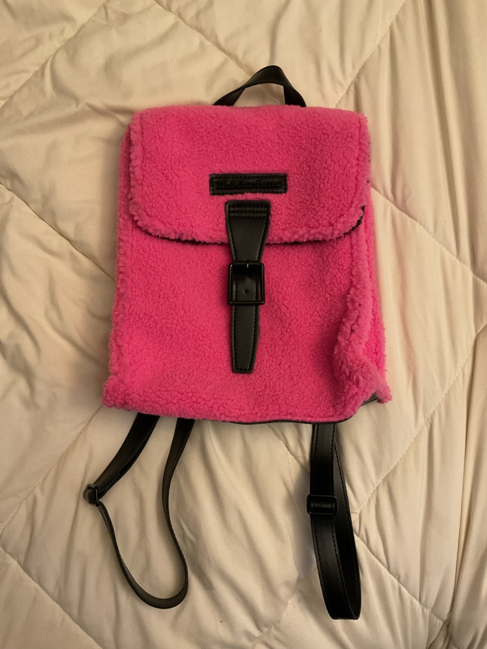 Dr.Martens Mini Faux Fur Pink Backpack